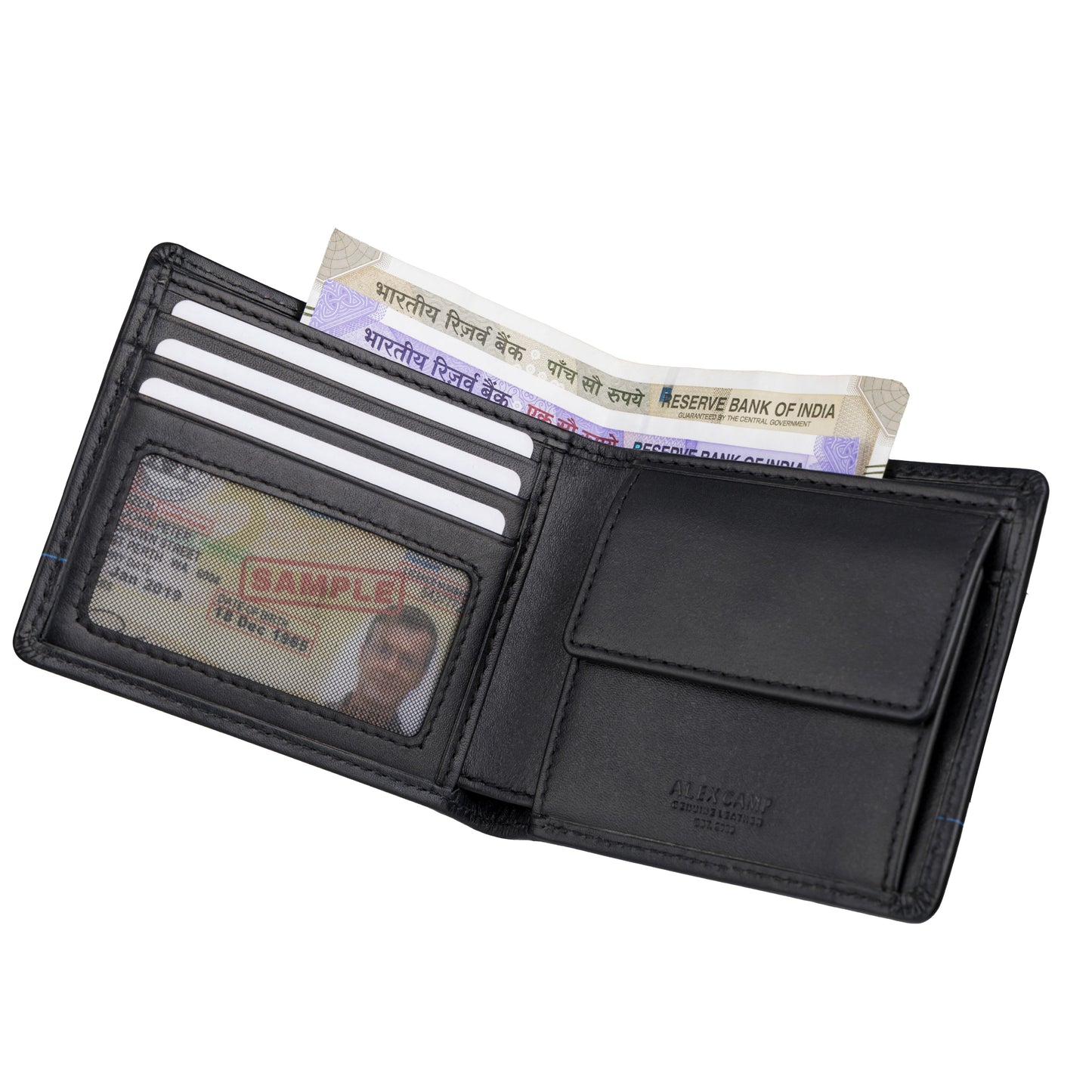 SLIM BILFOLD BRAND LOGO WALLET