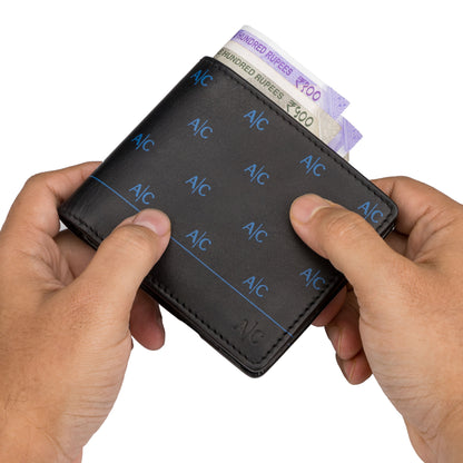 SLIM BILFOLD BRAND LOGO WALLET