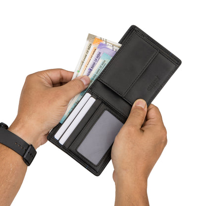 SLIM BILFOLD BRAND LOGO WALLET