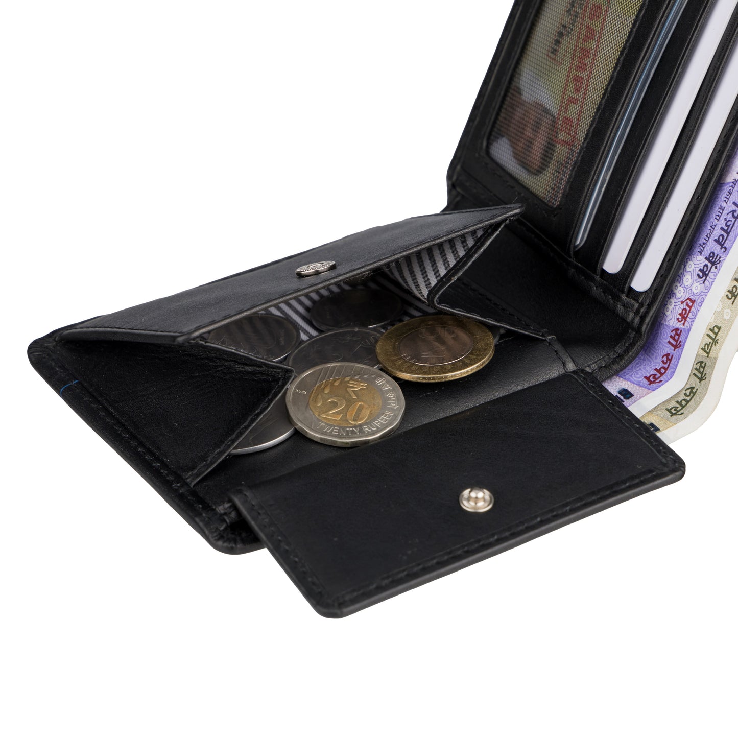 SLIM BILFOLD BRAND LOGO WALLET