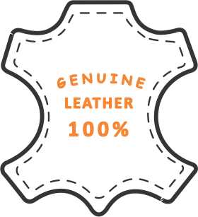MADE IN GENUINE LEATHER PRODUCT 100%